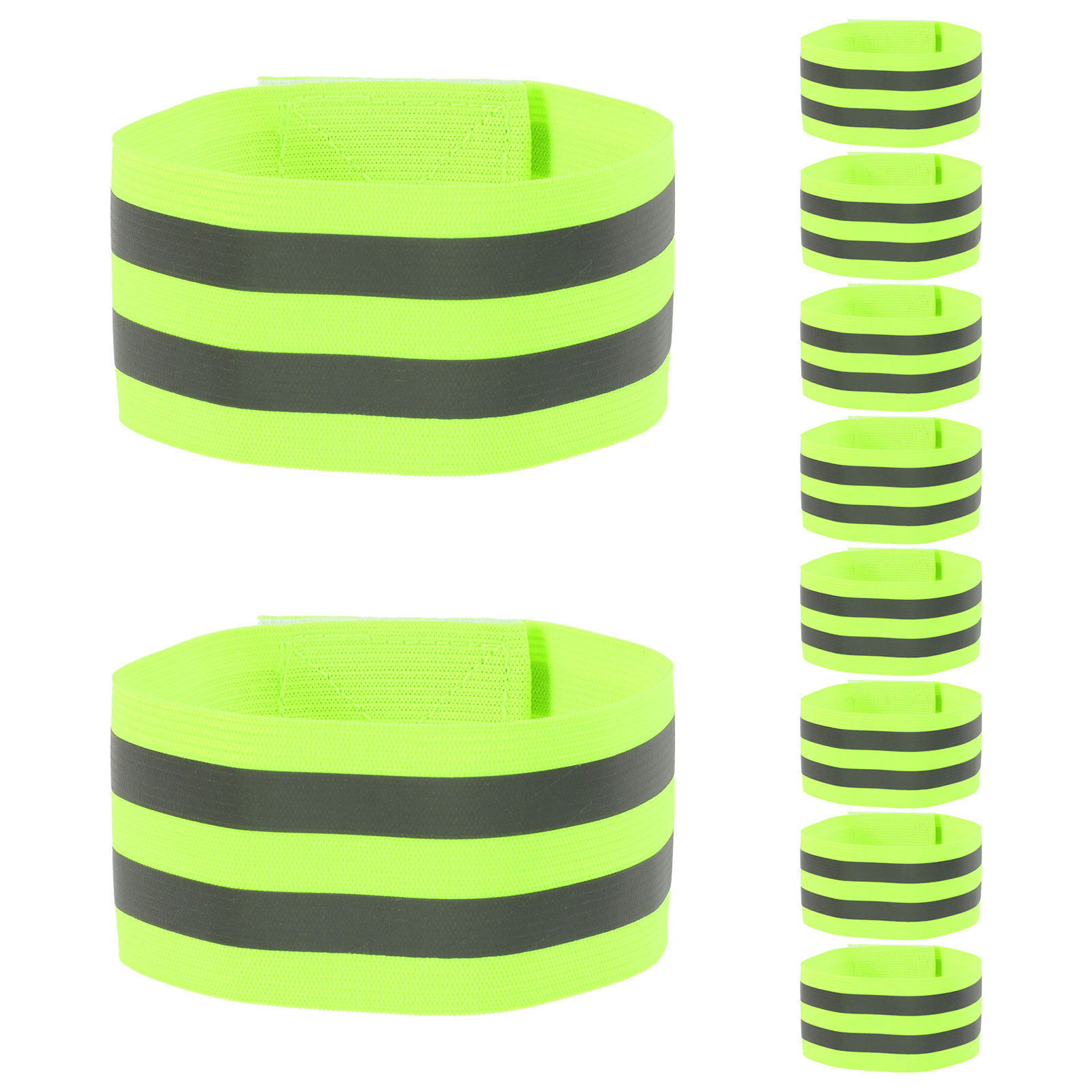 High And Running Gear - 10Pcs Reflective Armband High Visibility Elastic