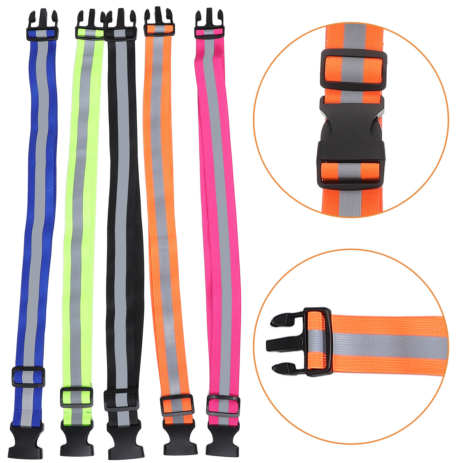 5Pcs Reflective Elastic Waistb - High And Running Gear recension och pris