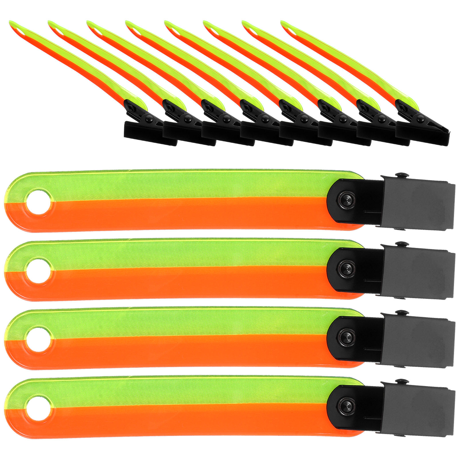 12Pcs Reflective Clip Fluoresc - High And Running Gear recension och pris