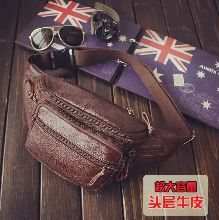 Genuine Cowhide Leather Waist  - Running Gear Holder recension och pris
