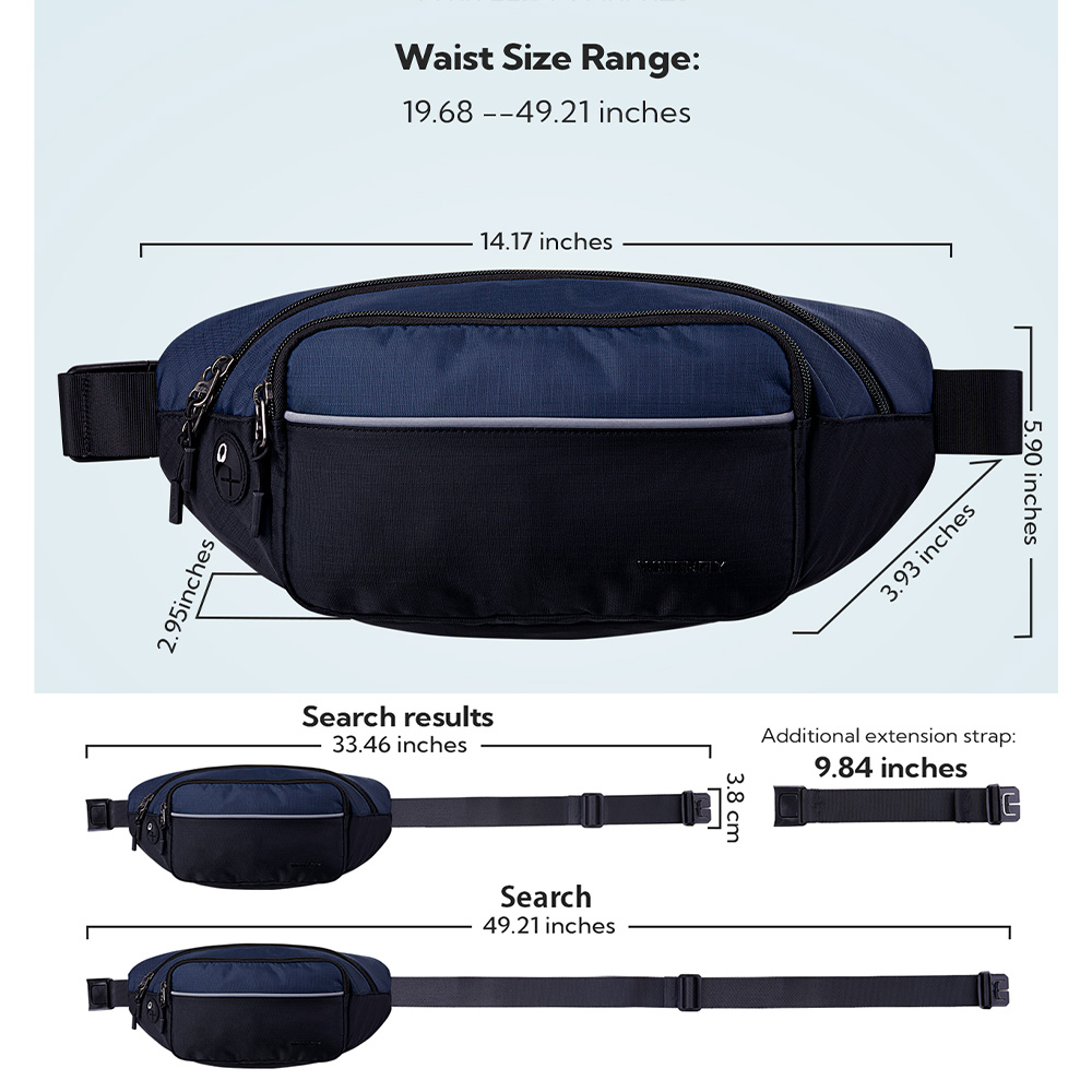 WATERFLY Fanny Pack Waist Bag  - Running Gear Holder recension och pris