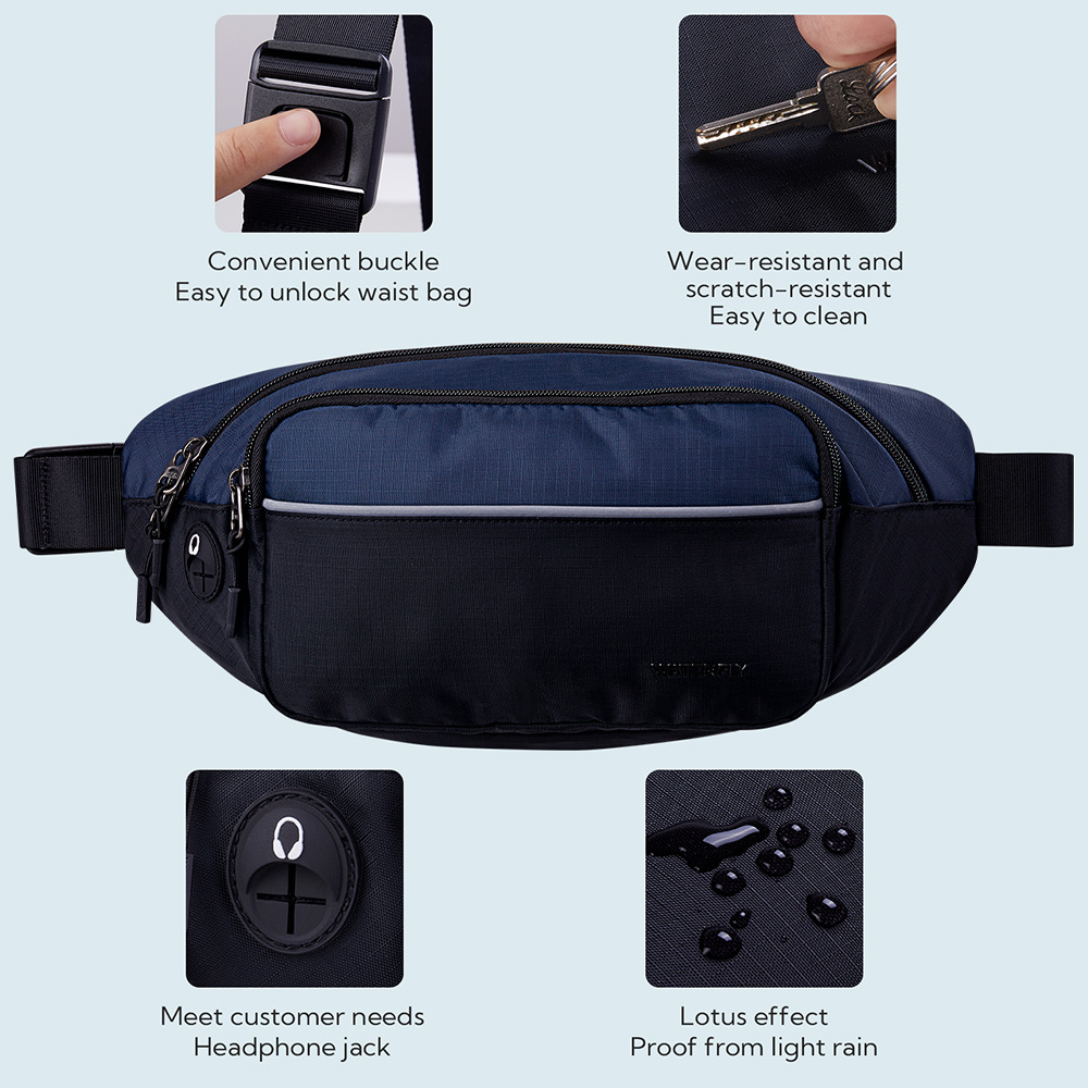 WATERFLY Fanny Pack Waist Bag  - Running Gear Holder recension och pris