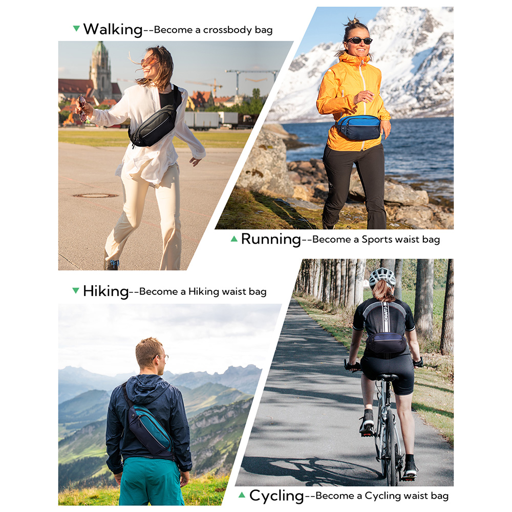 WATERFLY Fanny Pack Waist Bag  - Running Gear Holder recension och pris