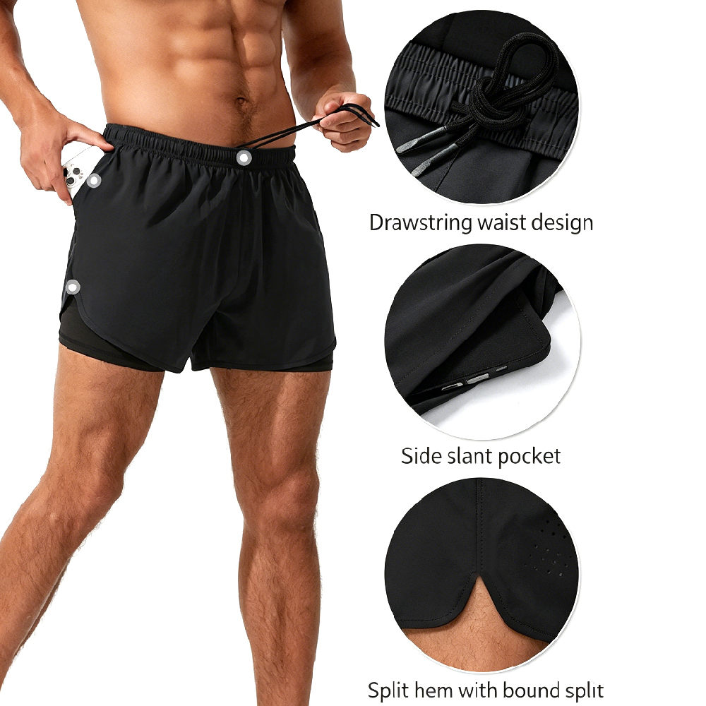 High-Waist 2-in-1 Running Shor - High And Running Gear recension och pris