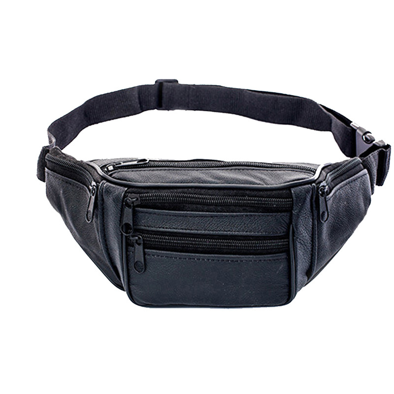 Leather Men Waist Chest Bag Th - Running Gear Holder recension och pris